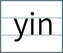 整体音节yin的发音书写方法